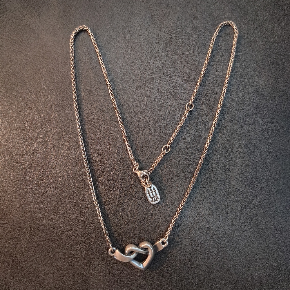 James Avery Sterling Silver Heart Knot Necklace - Picture 3 of 4